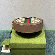 Gucci Beige/Ebony Supereme Ophidia Mini GG Round Shoulder Bag 18cm - 3