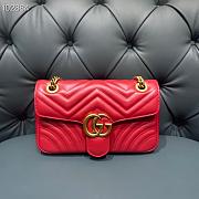 Colestore Gucci Marmont Matelassé leather Small Bag Red 26cm - 6