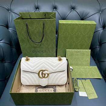 Gucci Marmont Matelassé leather White 26cm