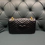 Gucci Marmont Small Matelassé Black 443497 Size 26cm - 3