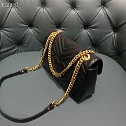 Gucci Marmont Small Matelassé Black 443497 Size 26cm - 5