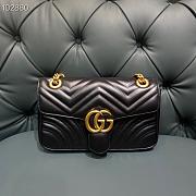 Gucci Marmont Small Matelassé Black 443497 Size 26cm - 6