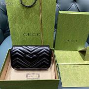 Gucci Black Marmont Matelassé Leather Super Mini Bag 16.5cm - 2