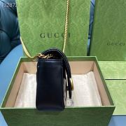 Gucci Black Marmont Matelassé Leather Super Mini Bag 16.5cm - 4