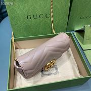 Gucci Marmont Matelassé leather super mini bag Pink 16.5cm - 6