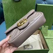 Gucci Marmont Matelassé leather super mini bag Pink 16.5cm - 5