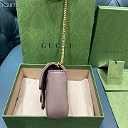 Gucci Marmont Matelassé leather super mini bag Pink 16.5cm - 3