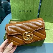 Gucci Marmont Matelassé leather Super Mini Bag Brown 16.5cm - 5