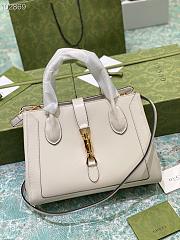 White leather Jackie 1961 medium tote bag_ 649016_ Size: 30×24×12cm980880 - 1