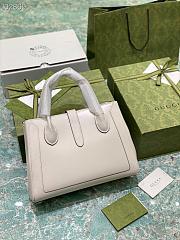 White leather Jackie 1961 medium tote bag_ 649016_ Size: 30×24×12cm980880 - 6