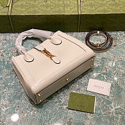 White leather Jackie 1961 medium tote bag_ 649016_ Size: 30×24×12cm980880 - 2