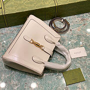 White leather Jackie 1961 medium tote bag_ 649016_ Size: 30×24×12cm980880 - 3