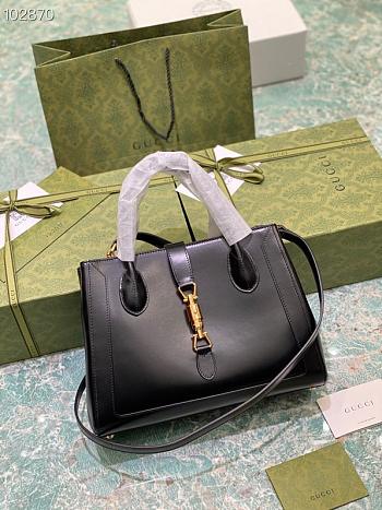 Black leather Jackie 1961 medium tote bag_649016_Size 30×24×12cm980880