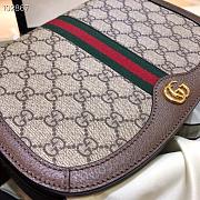 Gucci GG Supreme Ophidia GG Beige/ebony canvas small shoulder bag 601044 22cm - 5