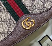 Gucci GG Supreme Ophidia GG Beige/ebony canvas small shoulder bag 601044 22cm - 6