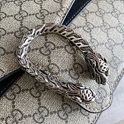 Gucci GG Supreme Dionysus small GG shoulder bag with Black Detail 28cm - 6