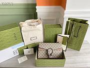 Gucci GG Supreme Dionysus small GG shoulder bag with Beige Detail 28cm - 3