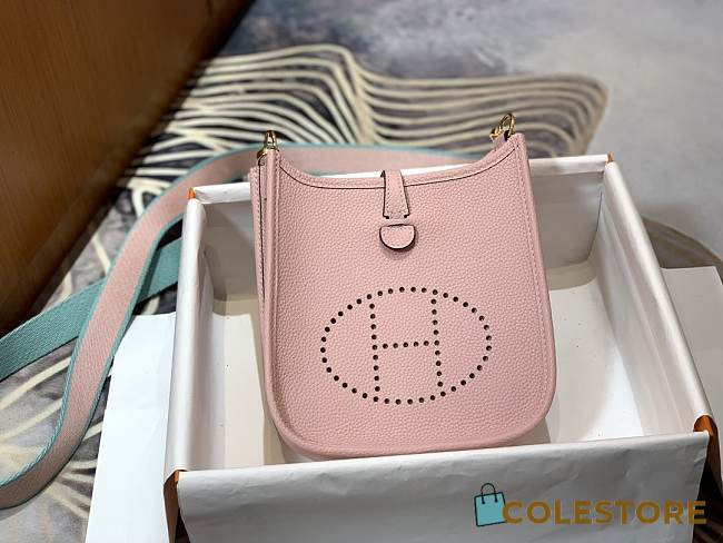 Hermes  Evelyne Mini TPM in pink_Size 17x18cm - 1