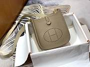 Hermes Evelyne 16 Mini TPM Hand Bag Leather Grey_Size 17x18cm - 1