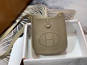 Hermes Evelyne 16 Mini TPM Hand Bag Leather Grey_Size 17x18cm - 6