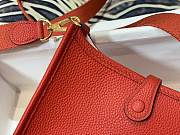 Hermes Evelyne 16 Mini TPM Hand Bag Leather Red_Size 17x18cm - 2