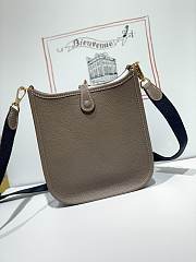 Hermes Etoupe Mini Evelyne 16 TPM Hand Bag_Size 17x18cm - 2