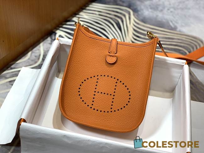 Hermes  Evelyne Mini TPM Classic Orange_Size 17x18cm - 1