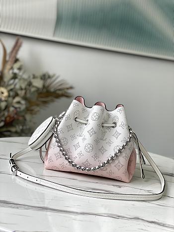 Louis Vuitton Bella Mahina in Rose Hand Bag_ M57855 Size 19x22x14cm
