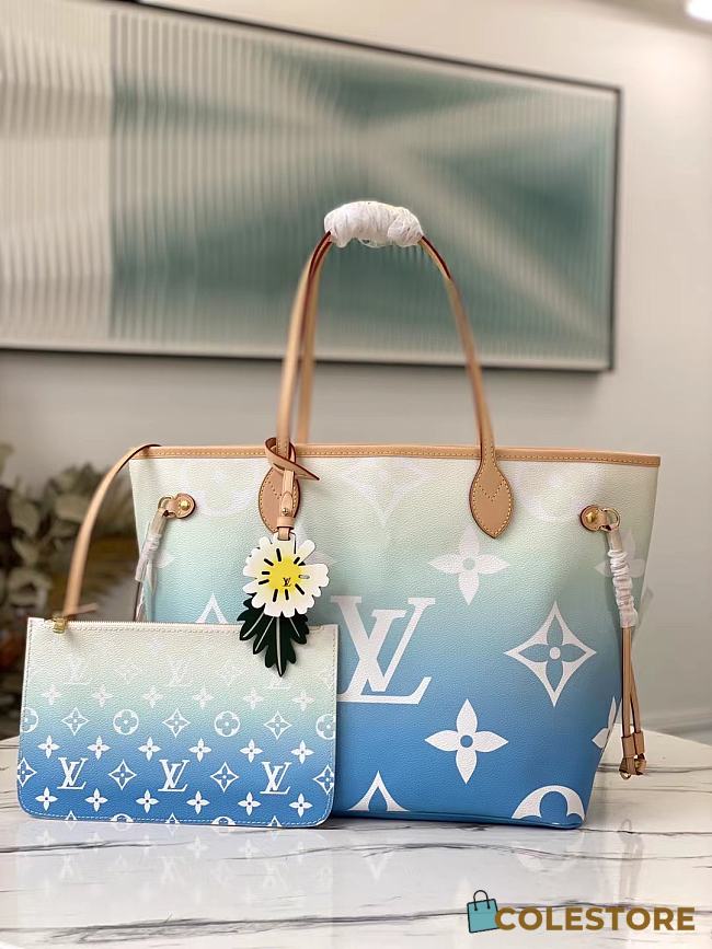 Louis Vuitton Neverfull LV in Blue_M45678 31cm - 1