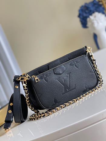 Multi Pochette Accessoires Monogram Empreinte Leather 24cm
