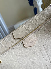 Louis Vuitton Accessoires Cuir Monogram Empreinte Beige 24cm - 3