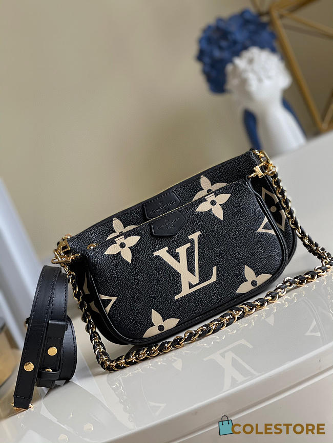 Louis Vuitton Monogram Empreinte Bicolor Black 24cm - 1
