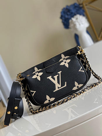 Louis Vuitton Monogram Empreinte Bicolor Black 24cm