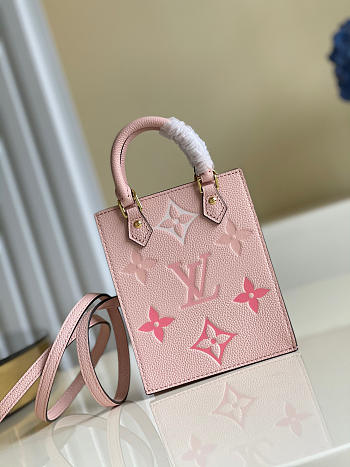 Louis Vuitton Petic Sac Plat Bag Monogram Empreinte Leather Size 14cm