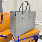 Louis Vuitton M44570 Lv Onthego Tote Bags Gray Taurillon Leather - 3