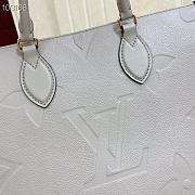 Louis Vuitton M44570 Lv Onthego Tote Bags Gray Taurillon Leather - 5