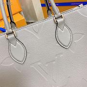 Louis Vuitton M44570 Lv Onthego Tote Bags Gray Taurillon Leather - 6