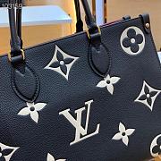 Louis Vuitton Onthego Monogram Empreinte Leather In Black 35cm - 5