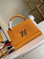 Louis Vuitton Twist One Handle Pm Bag Taurillon Leather In Safran Size 29cm - 1