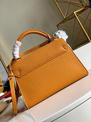 Louis Vuitton Twist One Handle Pm Bag Taurillon Leather In Safran Size 29cm - 5