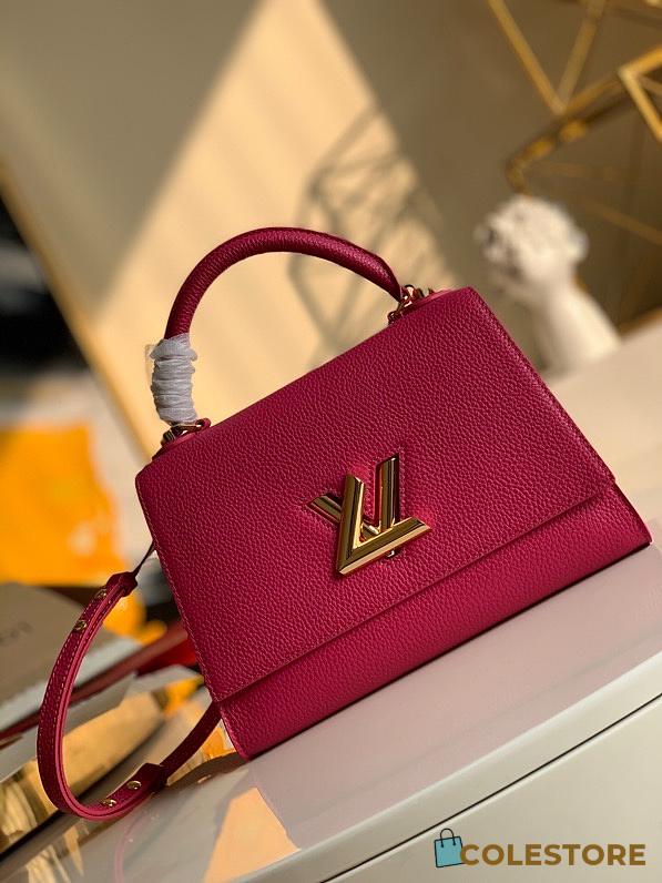 Louis Vuitton Twist One Handle Pm Tauroll Leather In Orchidee 29cm - 1