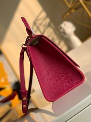 Louis Vuitton Twist One Handle Pm Tauroll Leather In Orchidee 29cm - 6