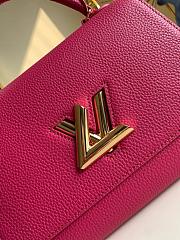 Louis Vuitton Twist One Handle Pm Tauroll Leather In Orchidee 29cm - 4