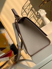 Louis Vuitton Twist One Handle Pm Bag Taurillon Leather In Greige Size 29cm - 5