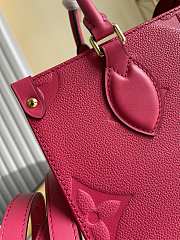 Louis Vuitton OnTheGo PM Monogram Empreinte Leather In Rose Freesia 28cm - 2