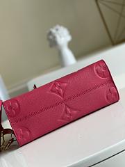 Louis Vuitton OnTheGo PM Monogram Empreinte Leather In Rose Freesia 28cm - 5