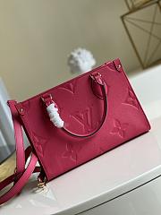 Louis Vuitton OnTheGo PM Monogram Empreinte Leather In Rose Freesia 28cm - 6