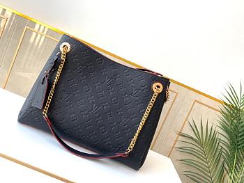 Louis Vuitton Surène Empreinte Leather In Noir 37cm
