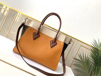 Louis Vuitton On My Side Tote Bag In Summer Gold M56077_Size 30.5x24.5x14.0cm