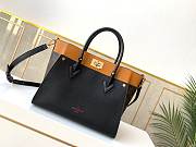Louis Vuitton On My Side Tote Bag In Black_M53823_Size 30.5x24.5x14.0cm - 5